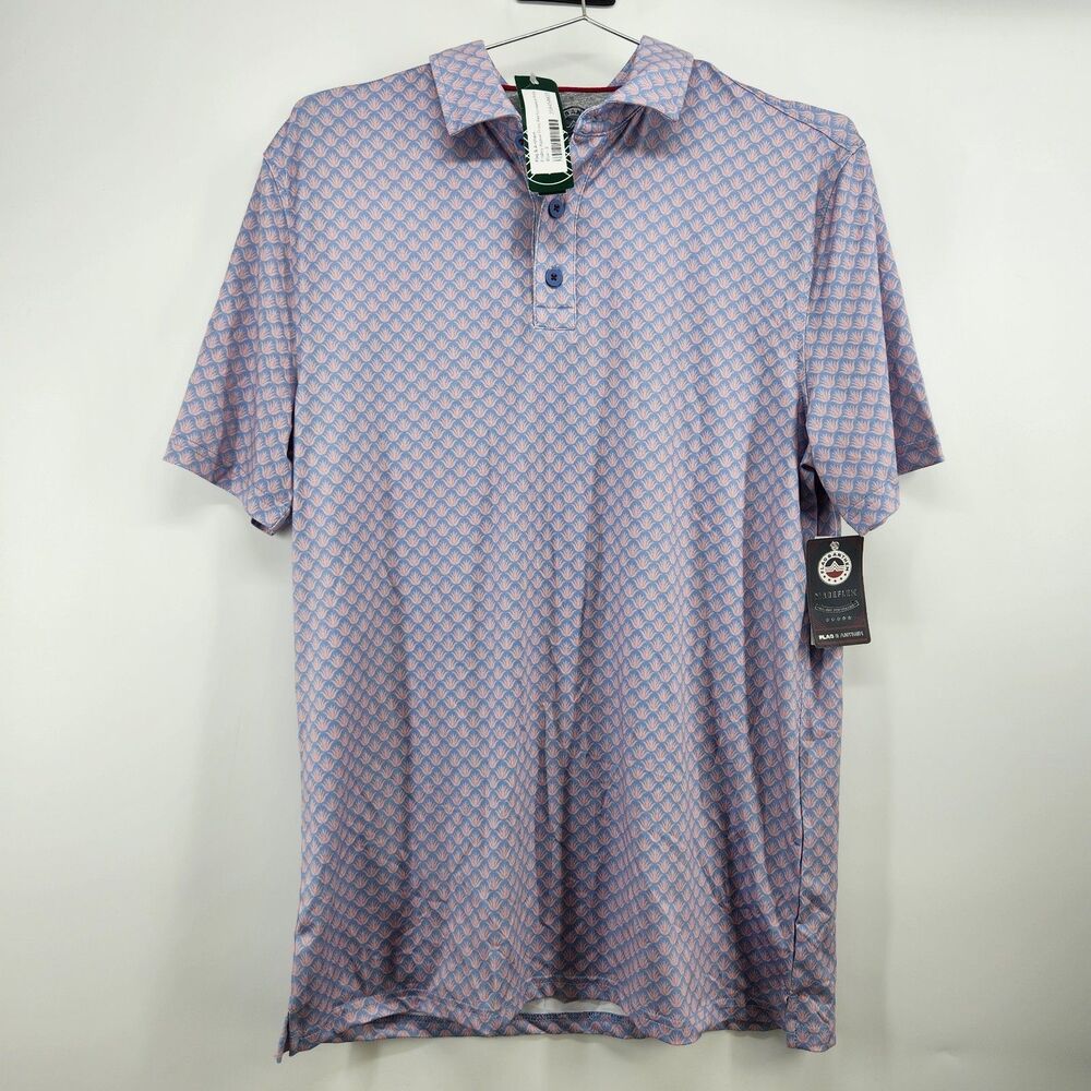 Flag & Anthem‎ Men's Small Fridley Agave Priont Performance Polo Shirt NWT